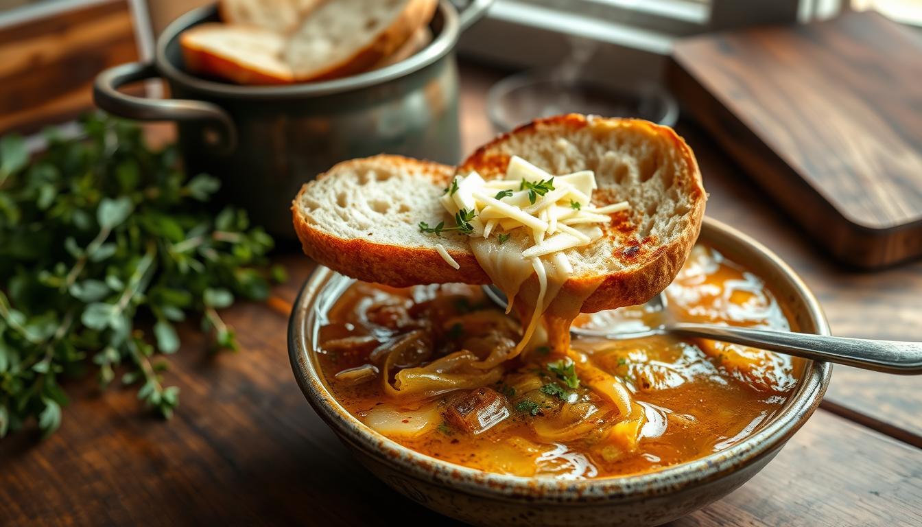 Comment donner plus de goût à une soupe à l'oignon ?