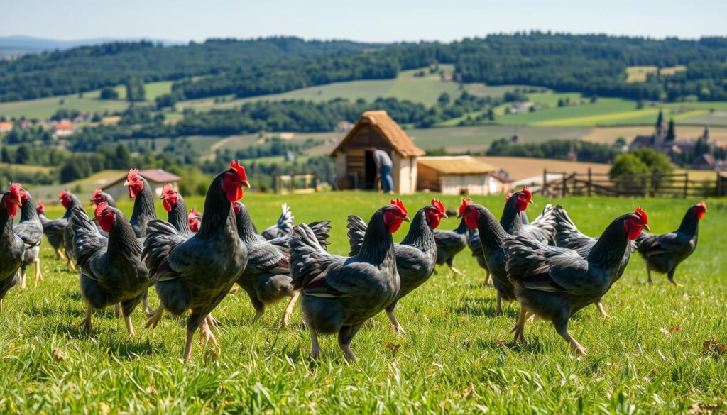 Méthode d'élevage traditionnelle du poulet de Bresse Méthode d'élevage traditionnelle du poulet de Bresse