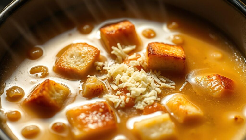 Soupe à l'oignon avec farine Soupe à l'oignon avec farine